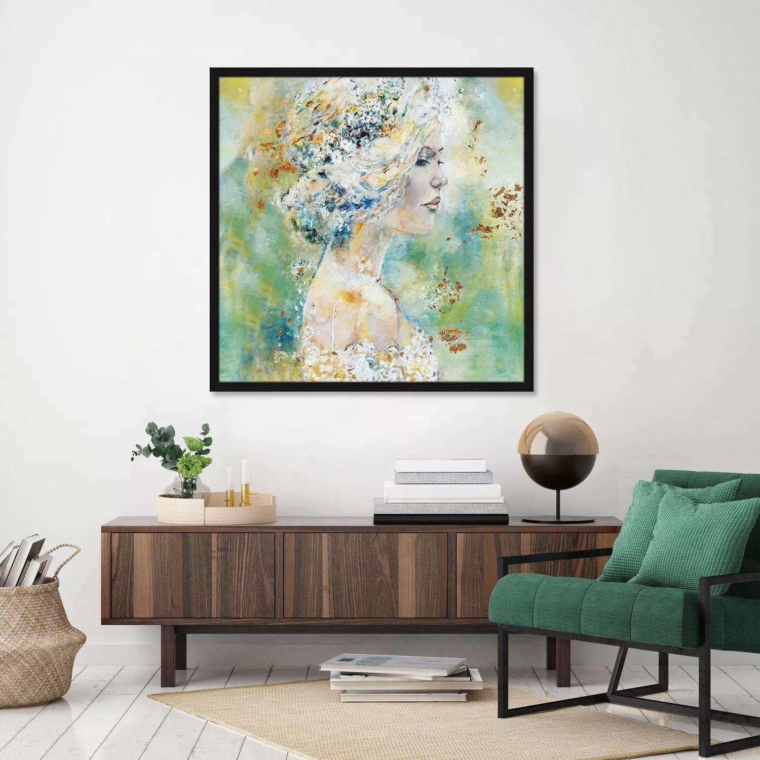 Dreamy Woman – Textielkunstwerk van Martje Waals | MONDiART Collectie