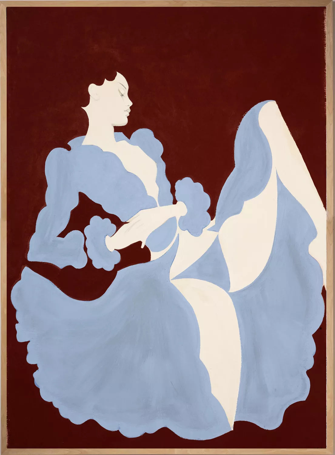 Blue Dress – Textielkunstwerk van Margot van Huijkelom | MONDiART Collectie