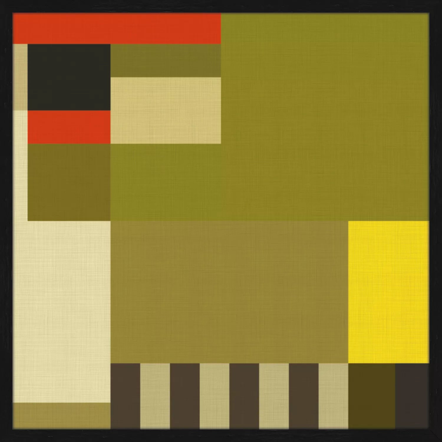 Groene Specht geweven kunst