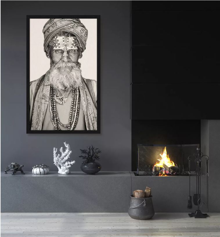Bandu Baba White – Gobelin geweven textielkunstwerk van Mario Gerth | Vintique Interiors