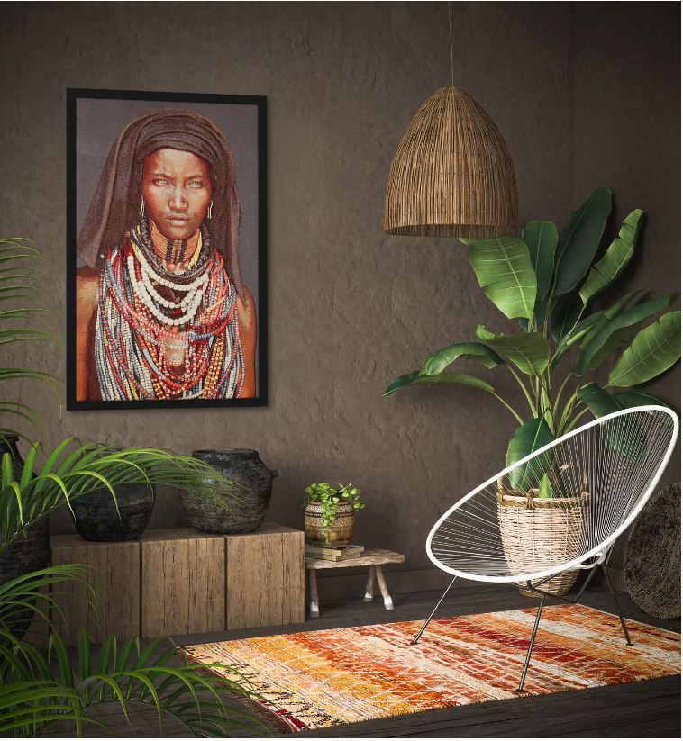 Baro Tura – Gobelin geweven textielkunstwerk van Mario Gerth | Vintique Interiors