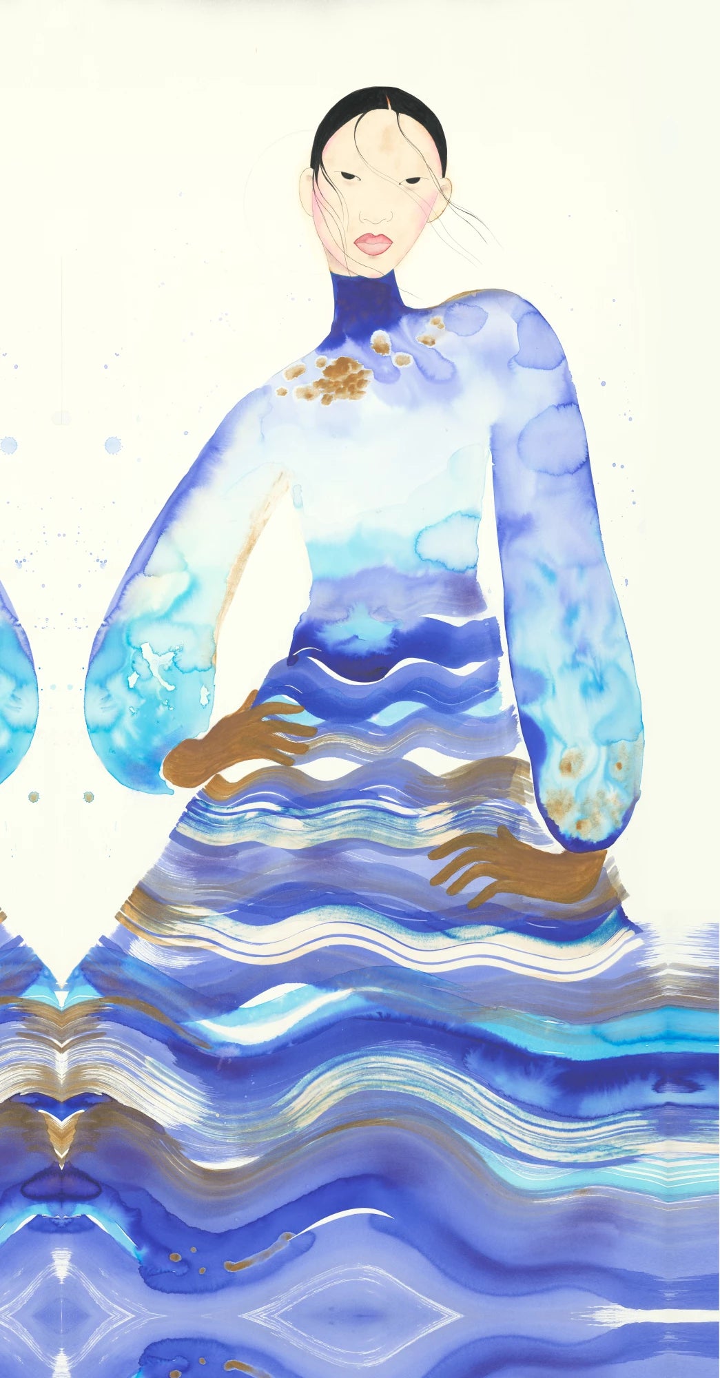 Ocean Girl – Textielkunstwerk van Mylo Freeman | MONDiART Collectie