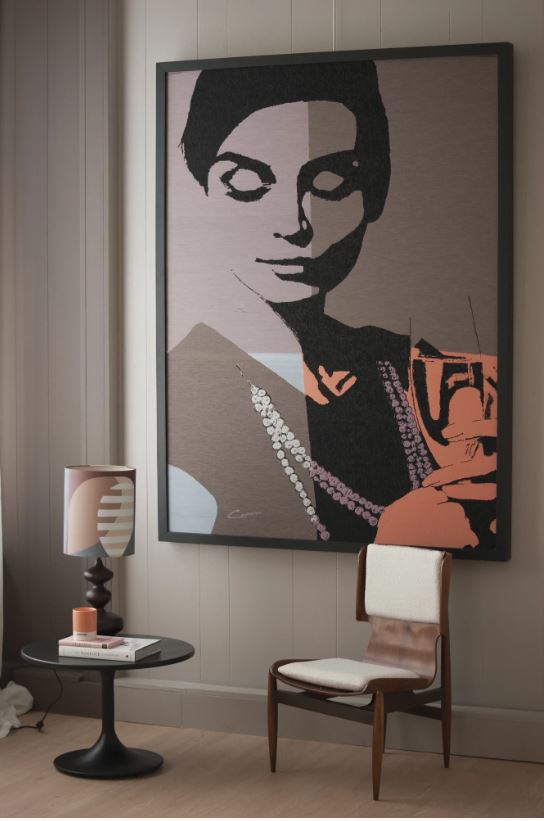 Champagne – Textielkunstwerk van Constanza Mulder | MONDiART Collectie