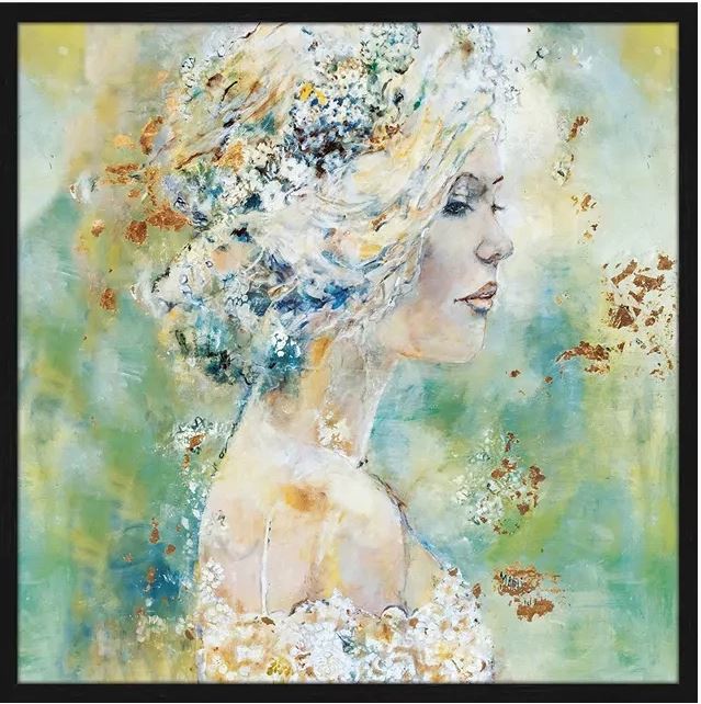 Dreamy Woman – Textielkunstwerk van Martje Waals | MONDiART Collectie