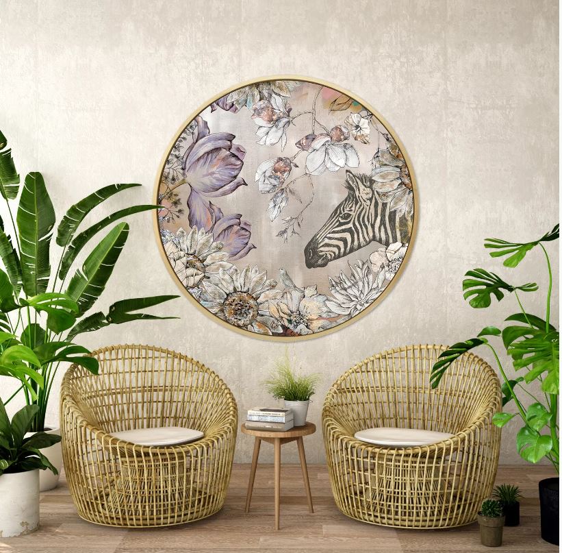 Floral Zebra