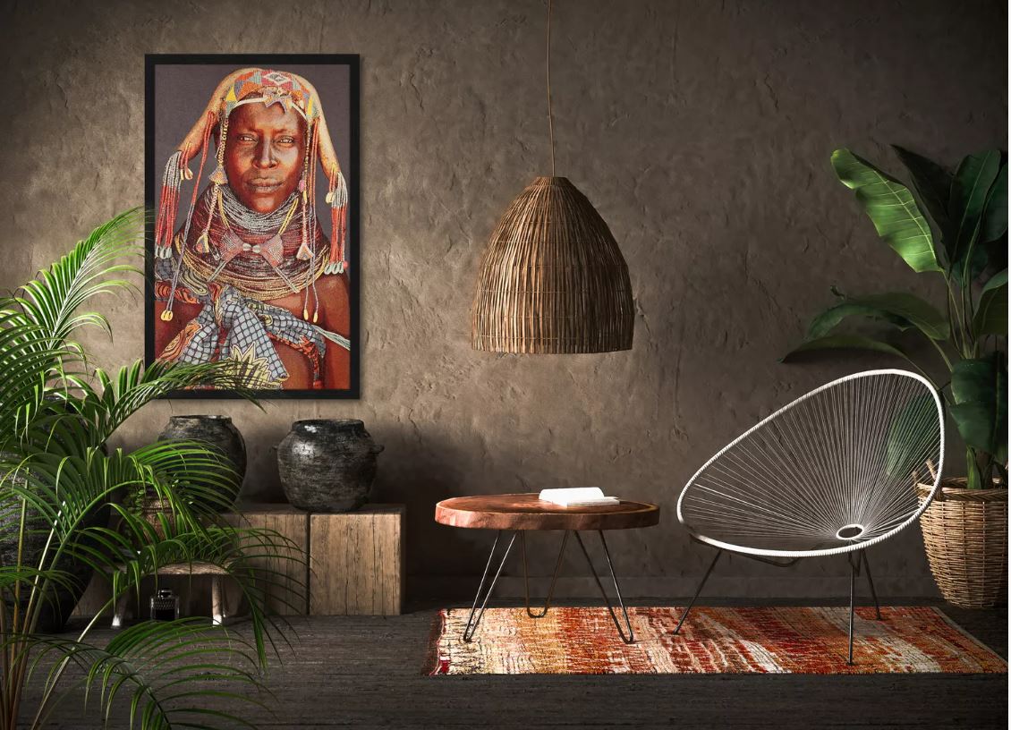 Mumuhuila – Gobelin geweven textielkunstwerk van Mario Gerth | Vintique Interiors