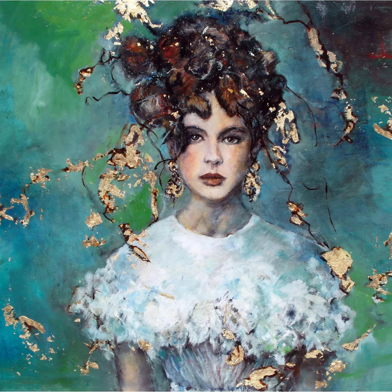 Mystic Woman – Textielkunstwerk van Martje Waals | MONDiART Collectie